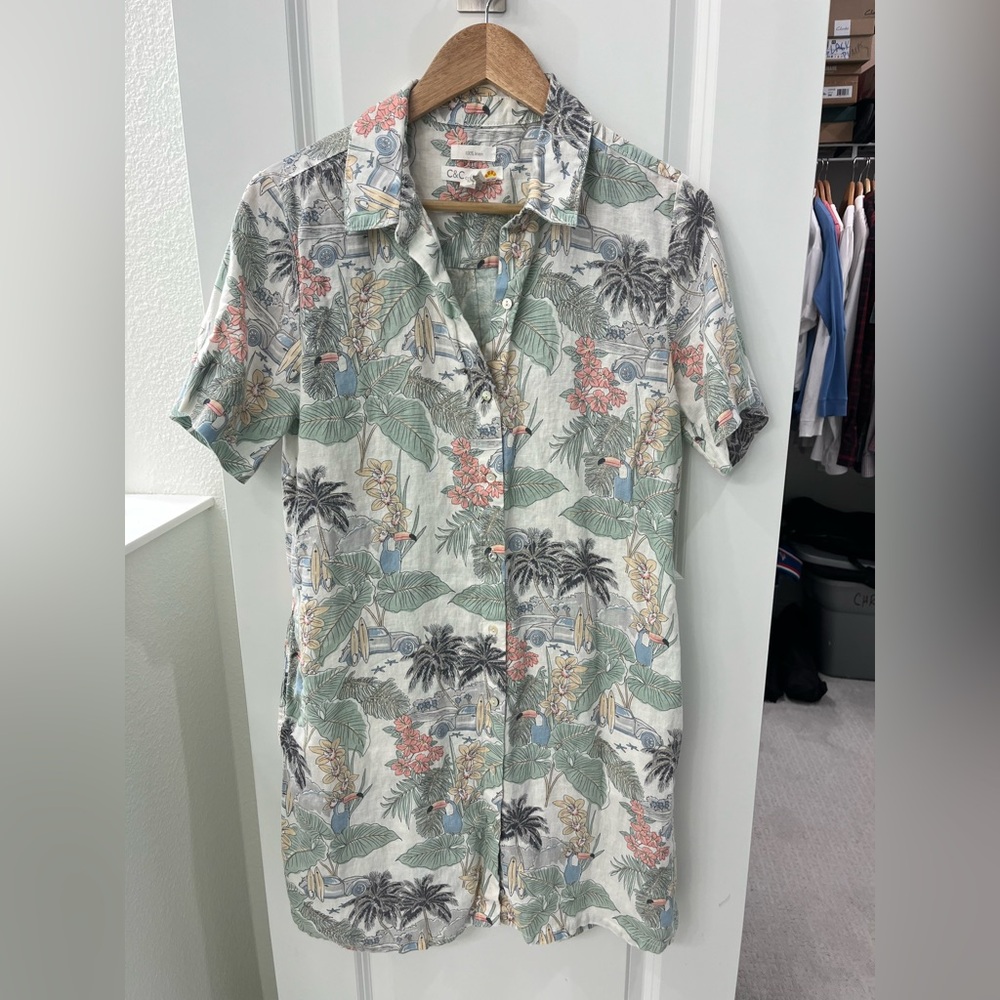 C&C California Tropical Print Shirt